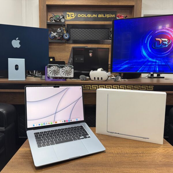MacBook Air M4 16GB 256GB 15.3" MC7A4TU/A Gök Mavisi Bilgisayar (İKİNCİ EL)