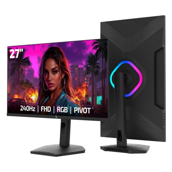 GamePower Lunis L50 27″ 240Hz 0.5Ms VA FHD RGB Pivot Gaming Monitör