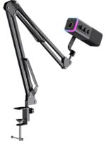 Havit Gamenote GK71 Pro RGB Yayıncı Mikrofonu 24Bit 192kHz Stantlı Siyah Mikrofon - Görsel 4
