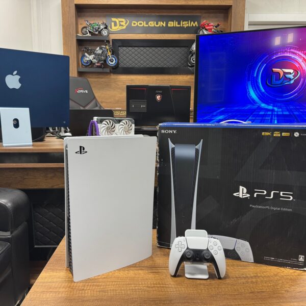 PlayStation 5 Fat Dijital Sürüm Kutulu Tek Kol Oyun Konsolu (İKİNCİ EL)