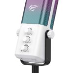 Havit GK65 Rgb Profesyonel Yayıncı Mikrofonu 192KHZ 24BIT Hi-Fi Dahili Ses Kartlı Mikrofon