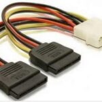 Alfais 4929 İkili Çift Sata Power HDD 4 pin Güç Kablosu