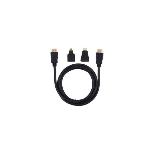 Alfais 4699 1.5m HDMI Kablo + Mini Micro Uç Çevirici Dönüştürücü Kablo