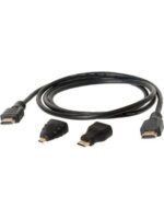 Alfais 4699 1.5m HDMI Kablo + Mini Micro Uç Çevirici Dönüştürücü Kablo - Görsel 2