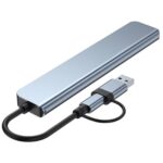 Alfais 6010 USB-C & USB 3.0 Hub Çoklayıcı USB, Type-C, SD/TF ve Aux Çevirici