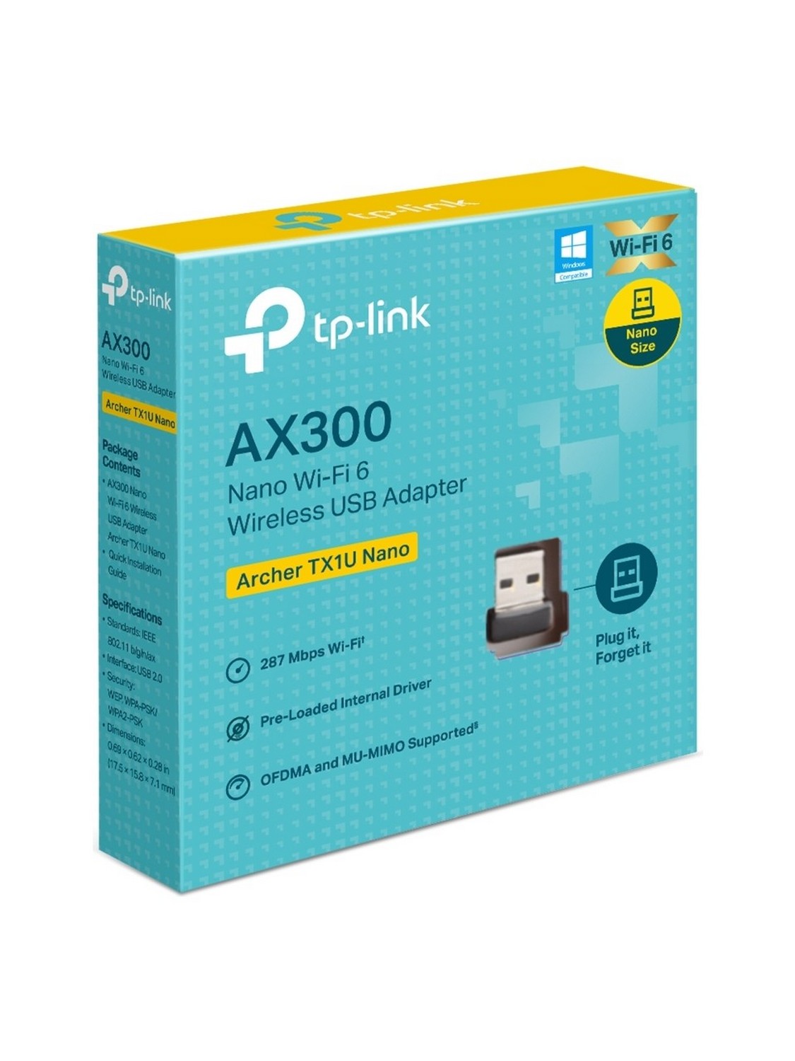 dolgun-bilisim-tplink-ax300-300mbps-wifi6-sifir-usb-ag-adaptoru-jpg.jpg TP-Link Archer AX300 Nano 300 Mbps Kablosuz Ağ Adaptörü - Görsel 1