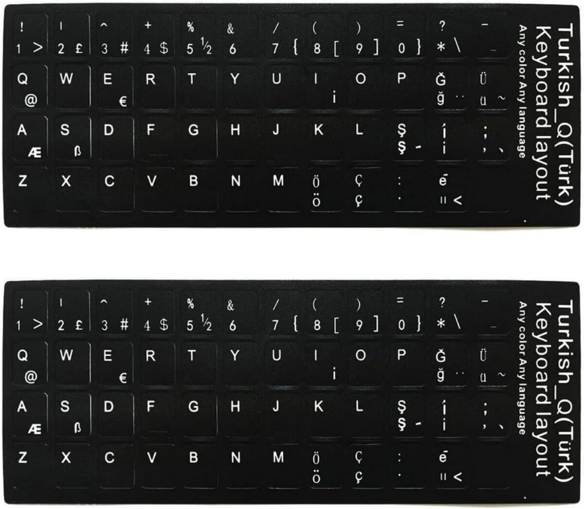 Coverzone Türkçe Q Klavye Sticker - Görsel 2