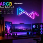 ARGB Duvar Çubuk LEDİ Uygulama & Kumanda Tam Kontrol Beyaz