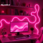 DLG RGB Gerçek Akıllı 5 Metre Neon LED Şerit Senkronlu Duvar Aydınlatması​​​​​​​