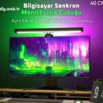 DLG RGB Bilgisayar Senkron Monitör Işık Çubuğu 40 CM Uygulama Kontrollü