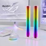 DLG RGB Işık Çubuğu 2’li Set Masaüstü Ambiyans Işığı Beyaz