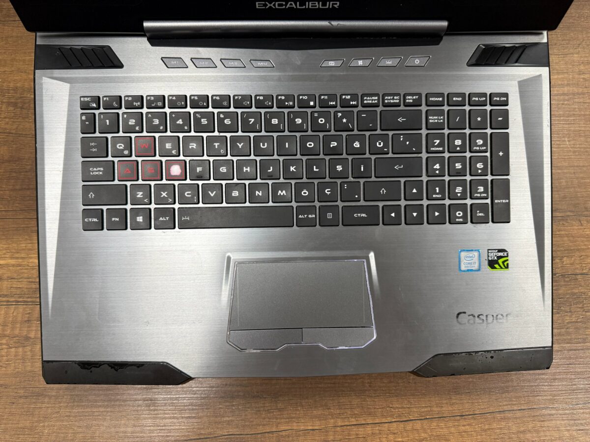 Casper Excalibur G850 i7- 8750H 16GB 240GB + 500GB GTX1050 17.3" Oyuncu Notebook (İKİNCİ EL) - Görsel 2