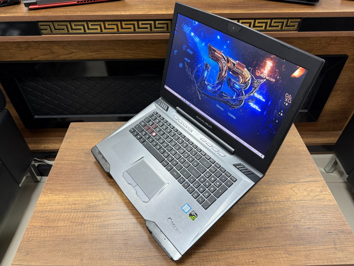 Casper Excalibur G850 i7- 8750H 16GB 240GB + 500GB GTX1050 17.3" Oyuncu Notebook (İKİNCİ EL) - Görsel 3