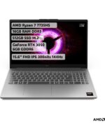 Lenovo LOQ Essential Ryzen 7 7735HS 16GB 512GB RTX3050 Freedos 15.6" FHD 144Hz 83S00033TR Oyuncu Notebook