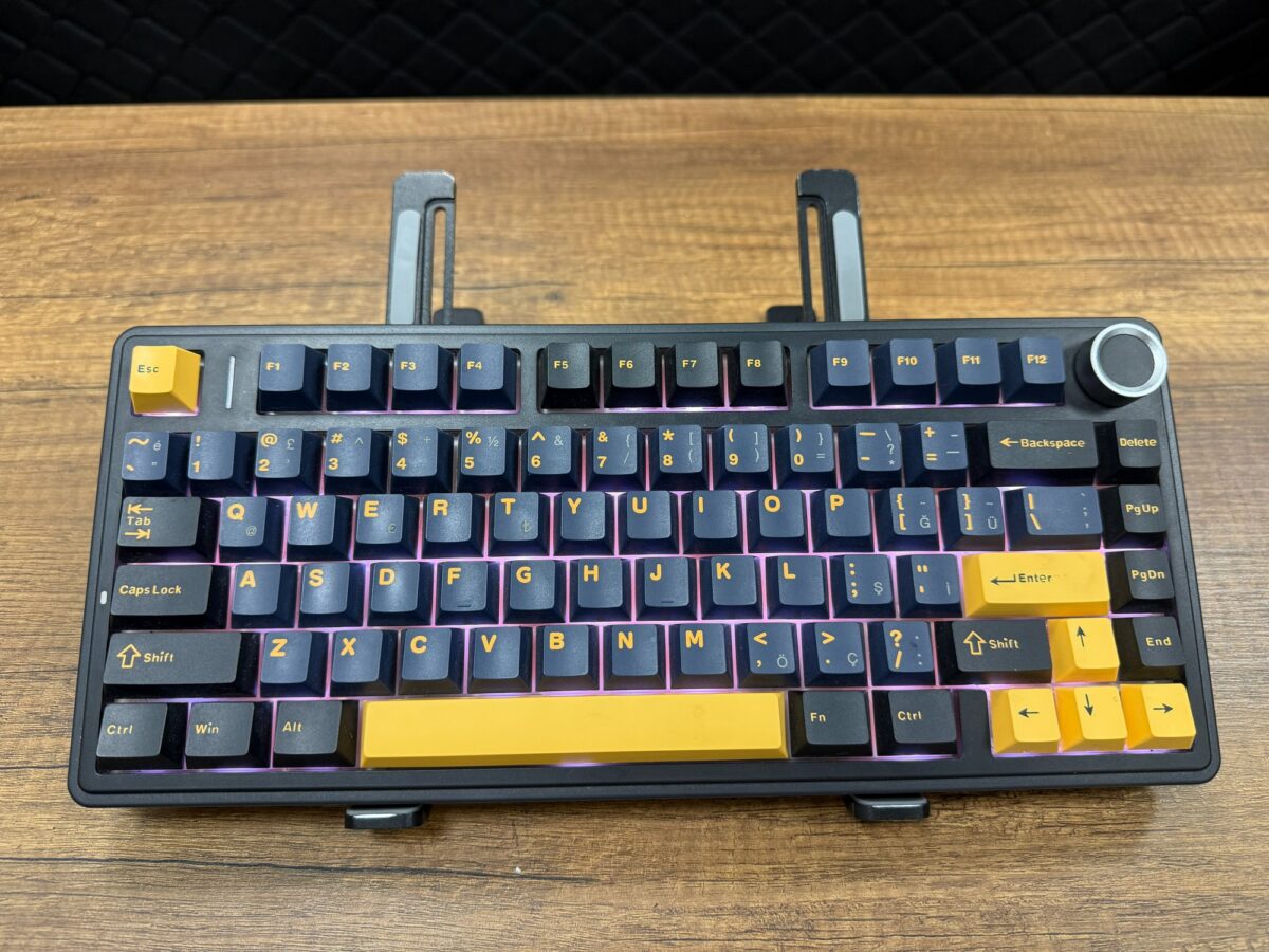 Aula F75 RGB %75 TKL Gray Switch Kablolu/Kablosuz Manyetik Oyuncu Klavyesi (İKİNCİ EL) - Görsel 2