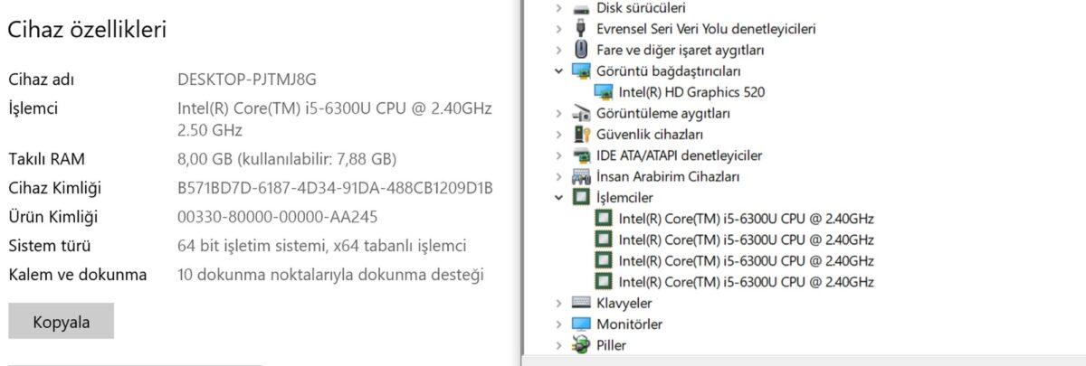 HP EliteBook 840 G3 Core İ5 6300U 8GB 256GB 14" Dokunmatik Dizüstü Bilgisayar (İKİNCİ EL) - Görsel 5