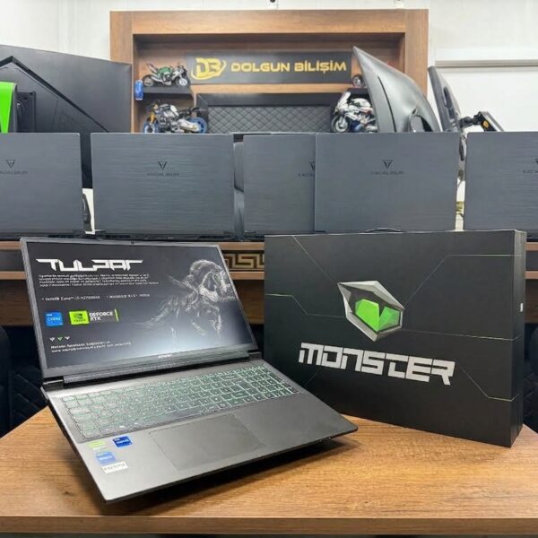 Monster Tulpar T6 V3.1.5 Intel Core i7-13700HX 32GB 1TB RTX4060 16” FHD Gaming Notebook (İKİNCİ EL)