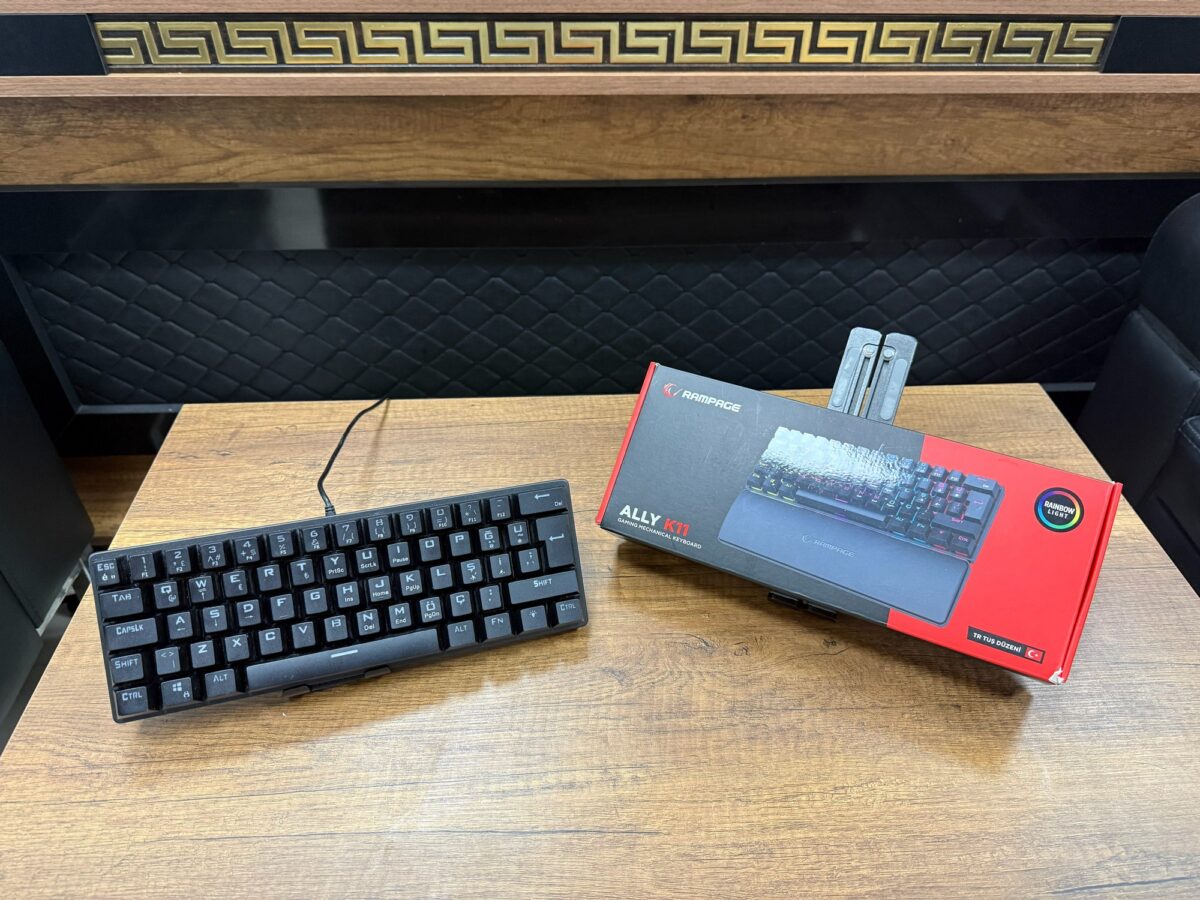 Rampage Ally K11 Rainbow Q Red Switch Mekanik Siyah Oyuncu Klavyesi (İKİNCİ EL) - Görsel 2