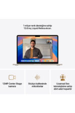 Apple MacBook Air M4 16GB RAM 256GB SSD 13.6" MW0Y3TU/A Yıldız Işığı - Görsel 4