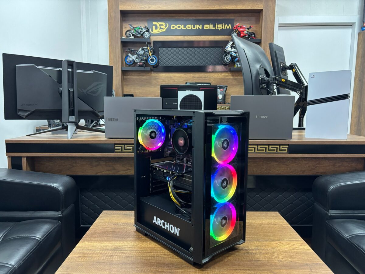 Archon Kasa Ryzen 5 2600X 16GB 120GB SSD 500GB HDD RX5600 6GB Oyuncu Kasası (İKİNCİ EL) - Görsel 2