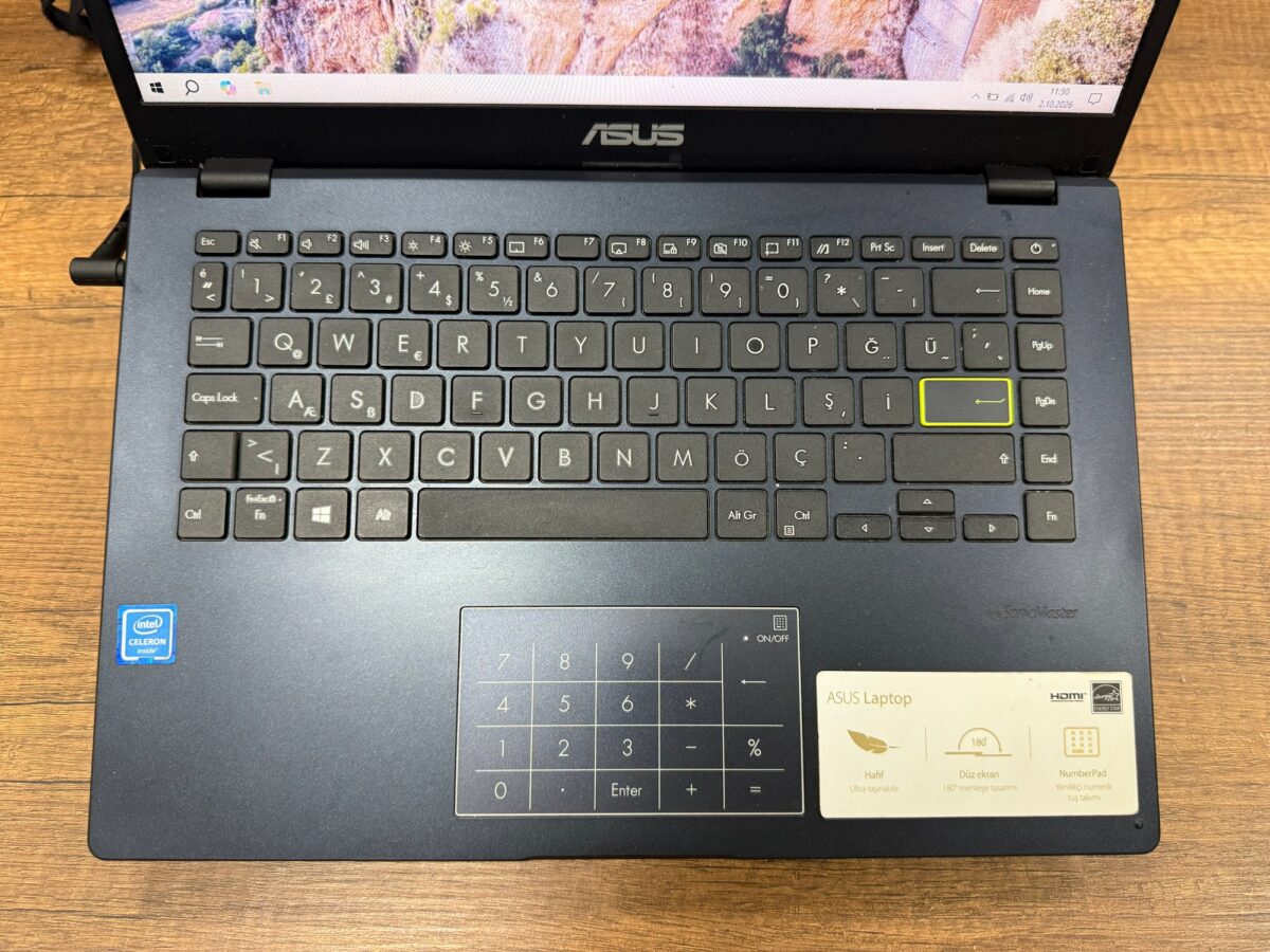 Asus E410MA-BV185T N4020 4GB RAM 128GB eMMC 14" HD Notebook (İKİNCİ EL) - Görsel 2