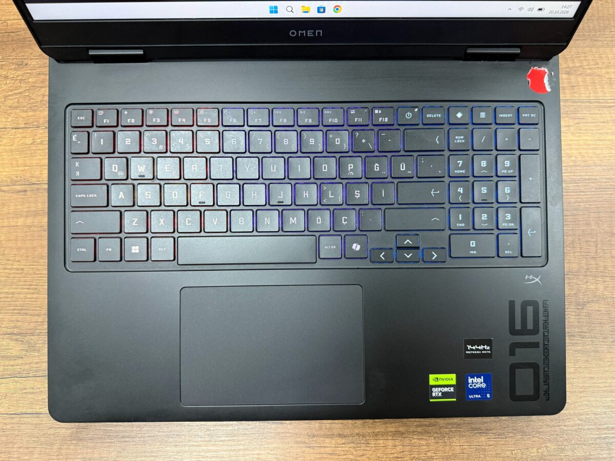 HP Omen Slim 16-AN0011NT Ultra 5 225H 16GB RAM 512GB SSD RTX5050 W11 16" 144Hz Notebook (İKİNCİ EL)  - Görsel 2