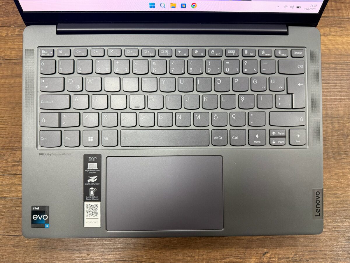 Lenovo Yoga Slim 6 14IAP8 i5-1240P 8GB RAM 512GB SSD 14" WUXGA 82WU006YTX Notebook (İKİNCİ EL) - Görsel 2