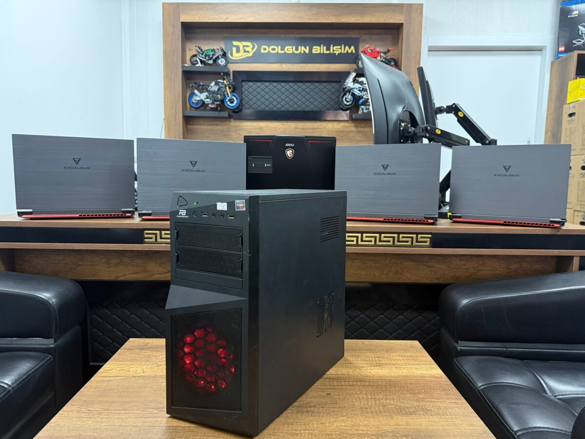 PowerBoost Kasa AMD Ryzen 5 1600 8GB RAM 240GB + 240GB SSD GTX1650 Masaüstü Bilgisayar (İKİNCİ EL) - Görsel 4