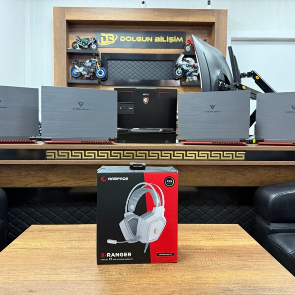 Rampage X-Ranger Beyaz 7.1 RGB Oyuncu Kulaklığı
